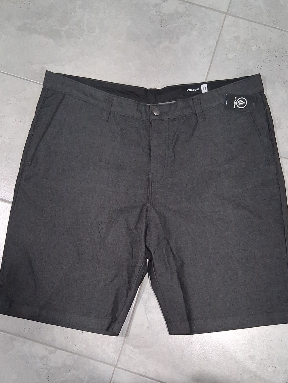 Volcom Vmonty Stretch Shorts  Black Size-42 NWT